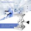 Stainless Steel Laboratory Lifting Platform Stand Scissor Rack 100*100*160mm (Black Handle)