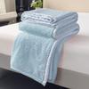 Solid color simple blanket multi-functional casual blanket autumn and winter thickened warm office nap blanket
