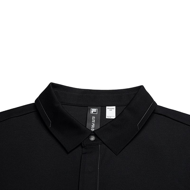 Fila F.C. Cool Touch Moisture Wicking Texture Polo Shirt Men Tops F11M631107FBK