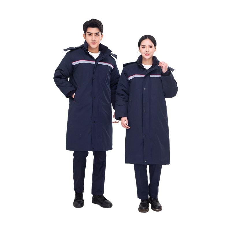 Anti-static Cold-resistant Winter Cotton Workwear Coat with Removable Embroidered Petroleum Print