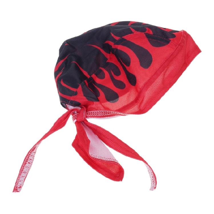 Cycling Headwraps Skull Cap Biker Gothic Vintage Flame Skull Printed Pirate Hat