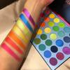 39 Pop Colors Matte Shimmer Eyeshadow Palette Highlight Pigmented Colorful Long Lasting Waterproof Makeup Palette Cosmetics Metallic Color Natural