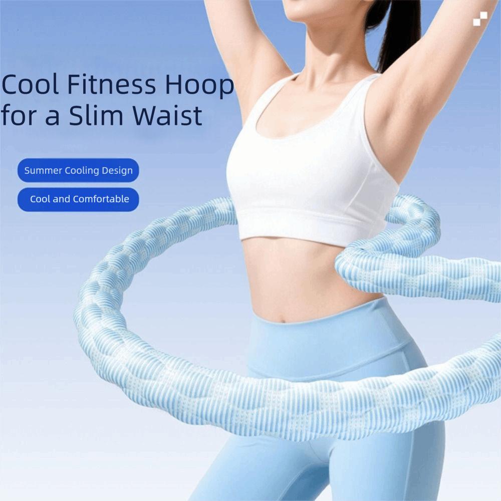 Ice Silk Soft Fitness Hoop Silent Design Fitness Waist Trainer  Full-Body Training