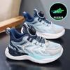 Boys' Shoes Summer Mesh Breathable 2025 New Children's Sports Single Mesh Shoes Medium and Older Children's Soft Sole Rotating Button