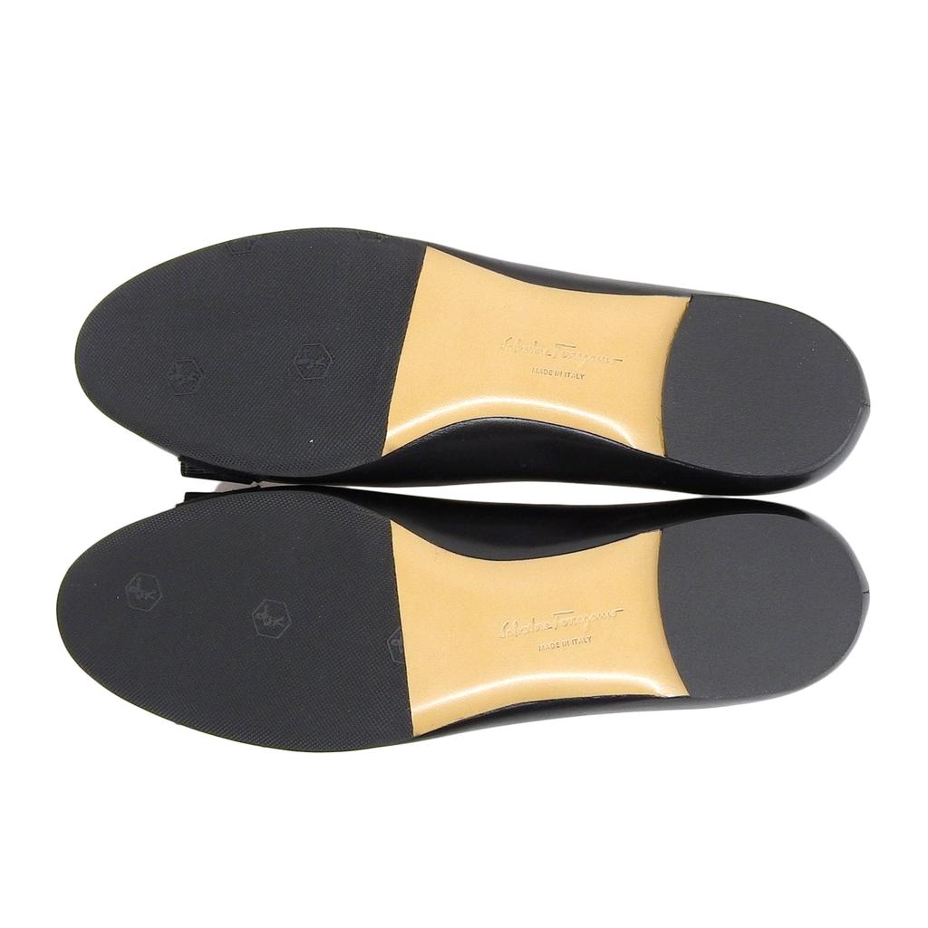 Utmärkta Salvatore Ferragamo pumps VARINA Vara-band svart läder Dam 5 Begagnade