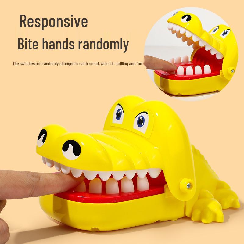 Children's Crocodile Bite Finger Toy - Parent-Child Tooth Extraction Game & Prank Prop