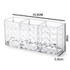 Clear Acrylic Makeup Brush Holder 1-Slot Compact Nail Hair Lip Liner Brush Lipsticks Organizer Student Box Pen Jewelry Storage