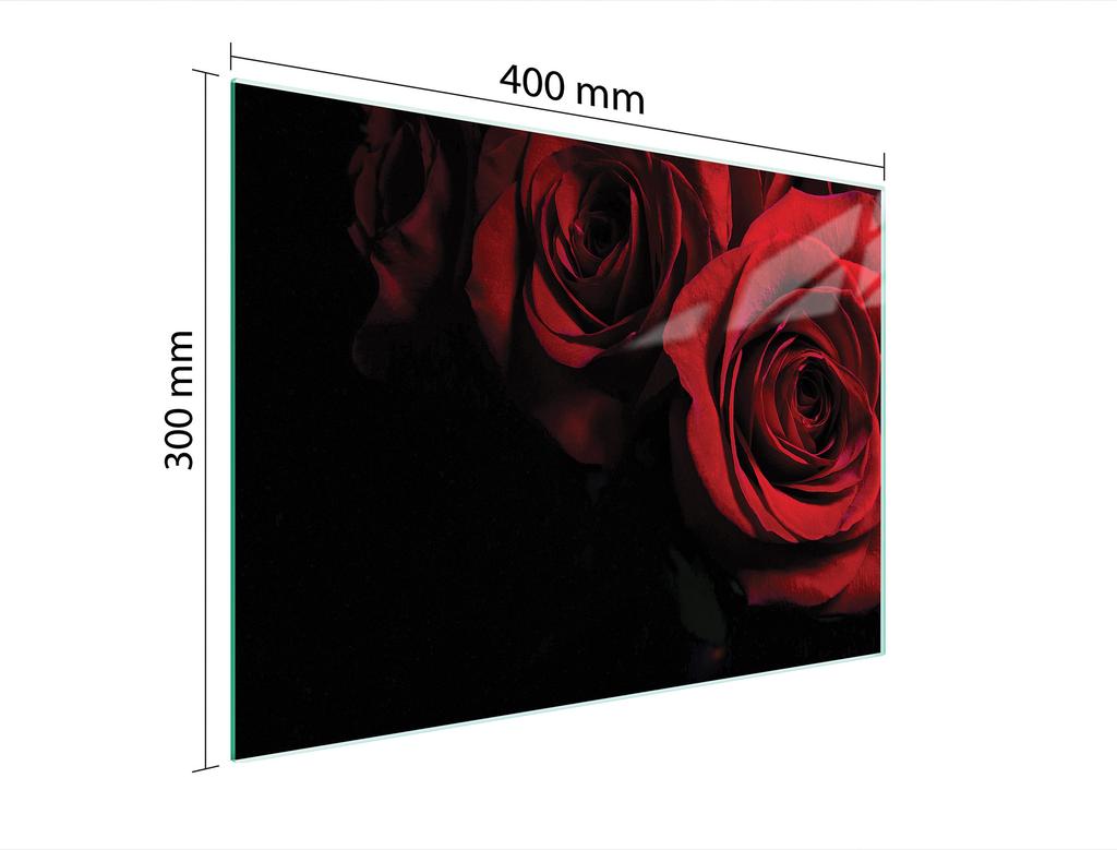 TABLA DE CORTAR DE CRISTAL 40x30 ROSA