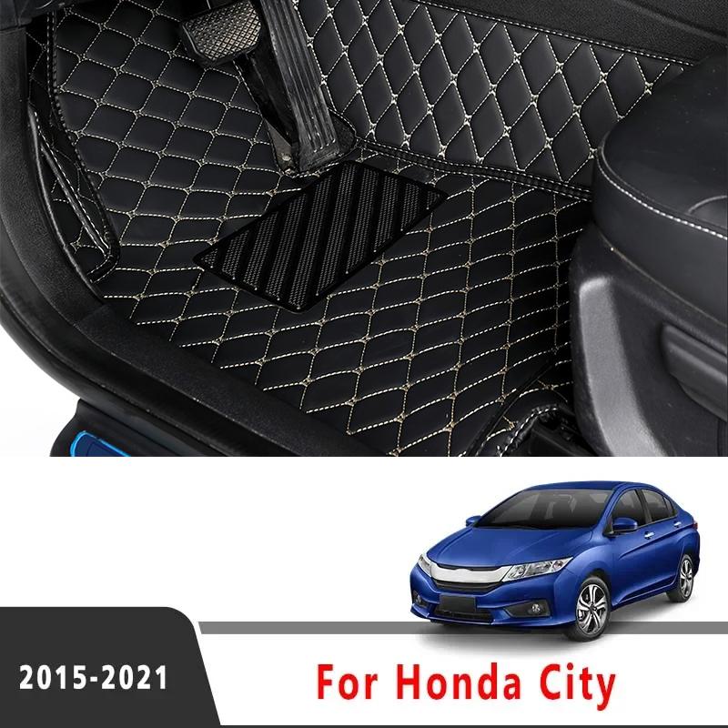 Car Floor Mats For Honda City    2018 2017 2016 2015 Interior Waterproof Covers Auto Styling Accessories Carpets Rug