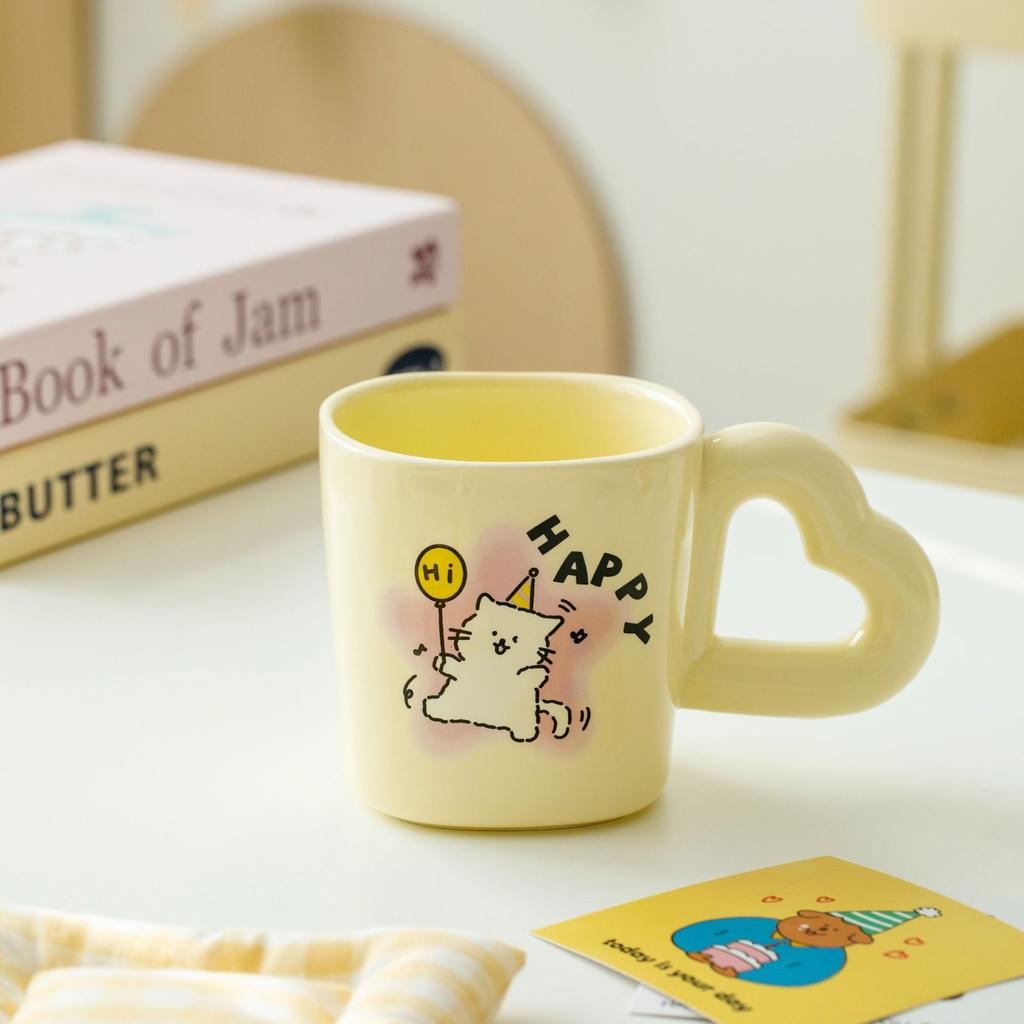Cute Cat Mug High Looking Ceramic Cup Souvenir Gift Cup for Best Friend Birthday Cup for Girls Water Cup