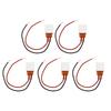 5 Stück PTC Heizplatte Aluminiumlegierung Keramik Thermostatisch PTC Heizelement 200 Grad Celsius Rotes Schwarzes Kabel