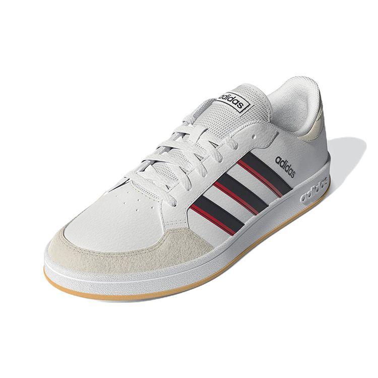Adidas Neo Breaknet Casual Durable Non-Slip Low-Top Skate Shoes Men Sneakers White Beige Yellow GY9586