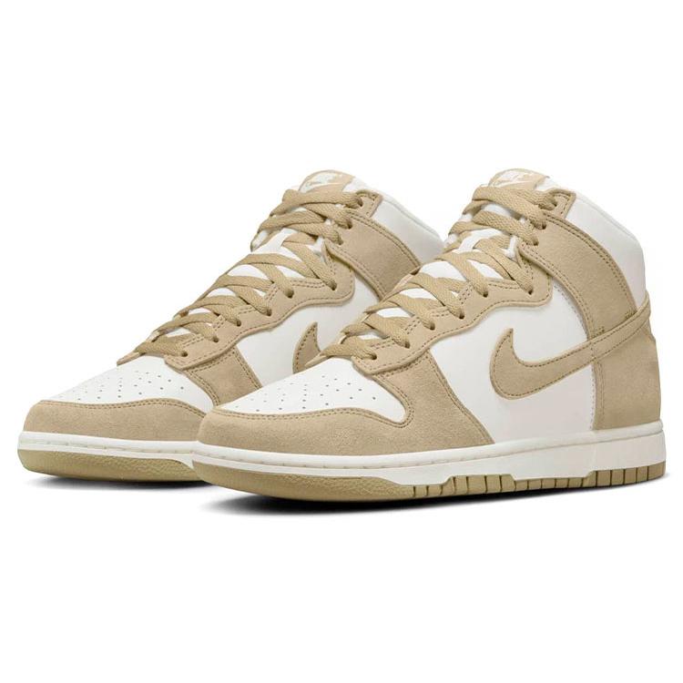 New Nike Dunk High Tan Suede White DQ7679-001