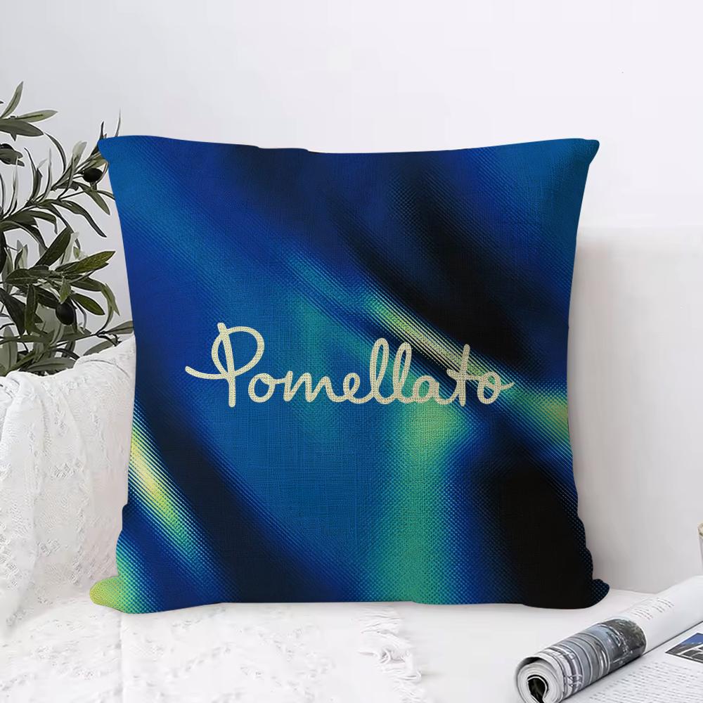 Jewelry PPomellato Cushion Cover Breathable Linen Pillow Cover SkinFriendly Home Decor Pillowcase with Hidden Zipper