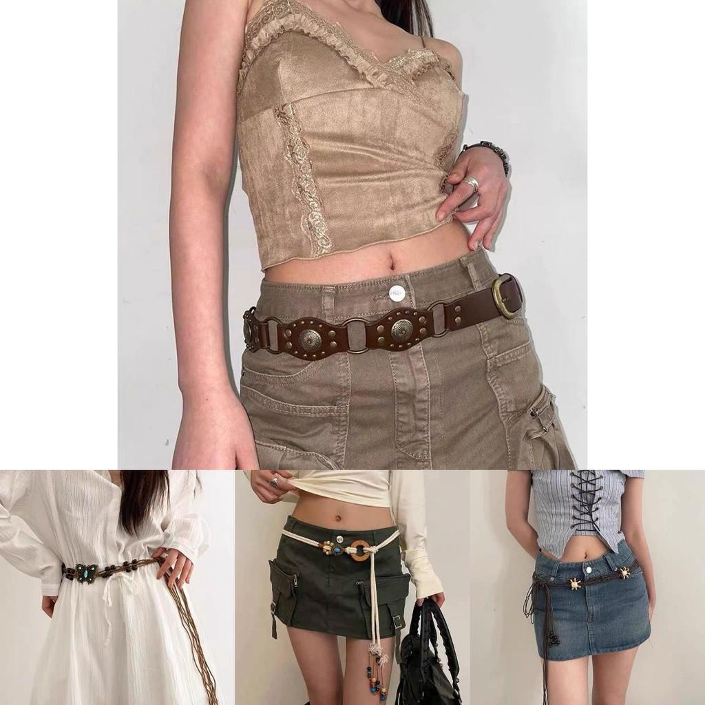 Fashionable Knot Vintage Design Waist Chain With Copper Coin Accents For A Touch Unique