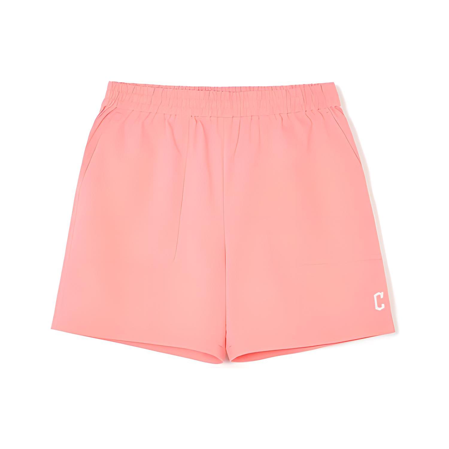 

New MLB Casual Shorts Women s Pink 3FSMB0143-45COS S