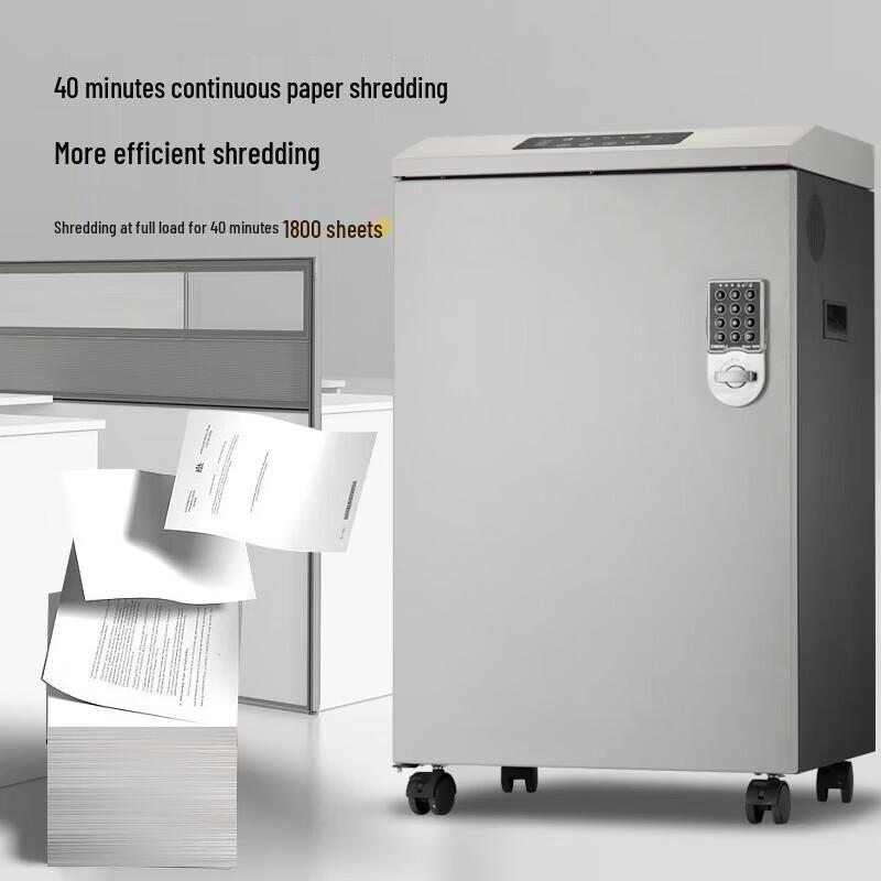 High-Security Micro-Cut Commercial Paper Shredder