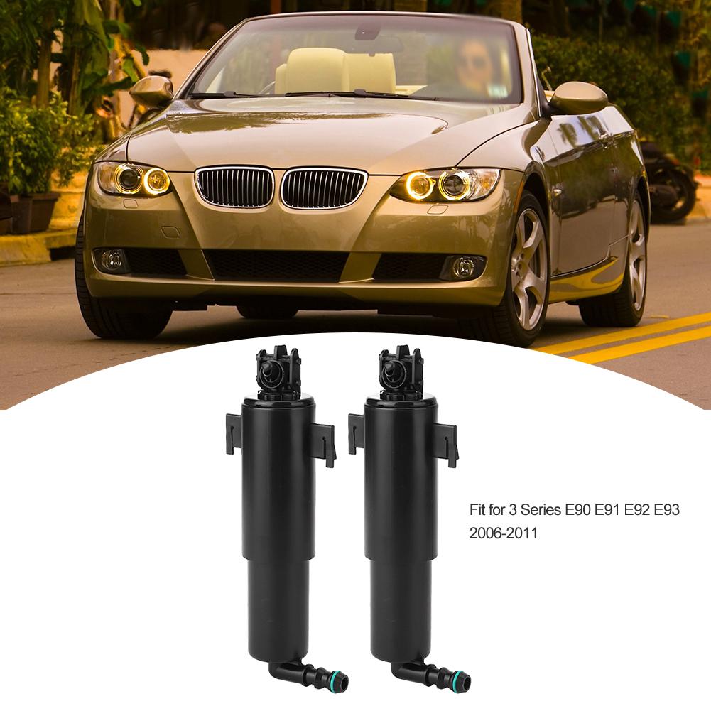 2 stk. Spylerdyser for frontlykter 61677179311 Passer til 3-serie E93