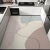 Leichter Luxus Küchenboden Teppich Wohnzimmer Faltbare Fußmatte Maschinenwaschbar Couchtischmatte Schlafzimmer Flauschiger Großer Teppich