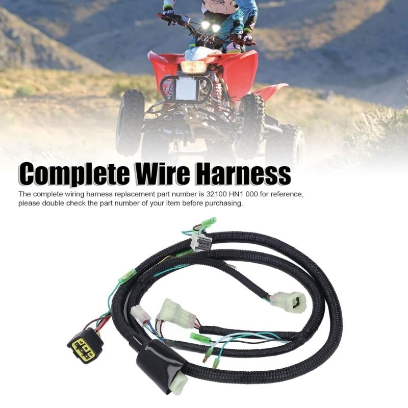 Main Electric Wire Harness Assembly 32100-HN1-000 Rustproof Complete Wire Harness for TRX400EX 1999-2004