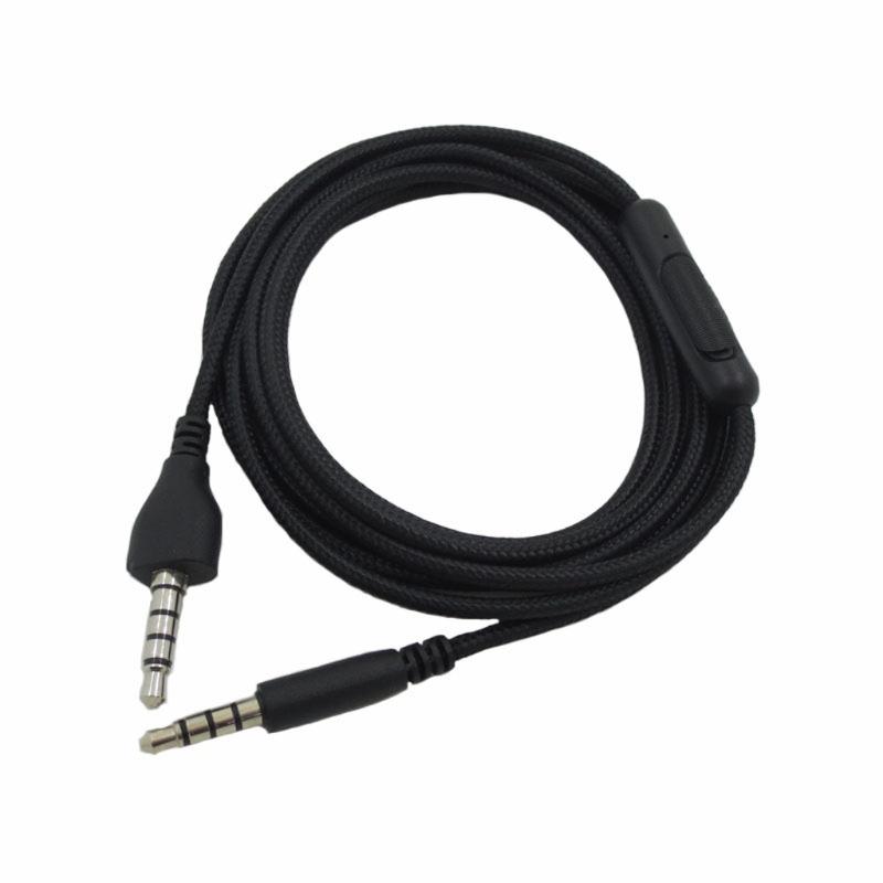 

Music Replacement Cable for AW920H Gaming Headsets with Volumes Controller, Nylon Cord чорний