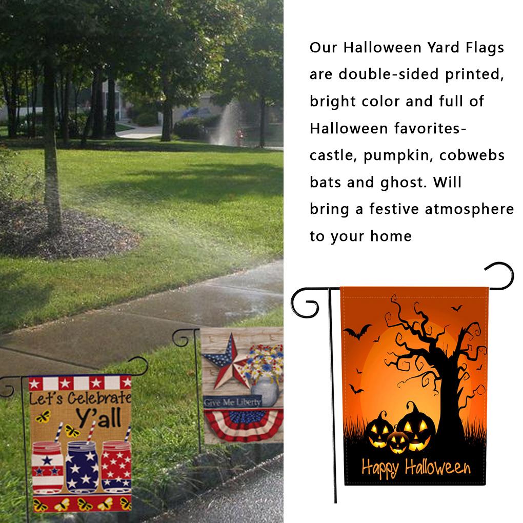 Halloween Yard Flag Fall Halloween Garden Flag Decorative Gift Yard House Banner