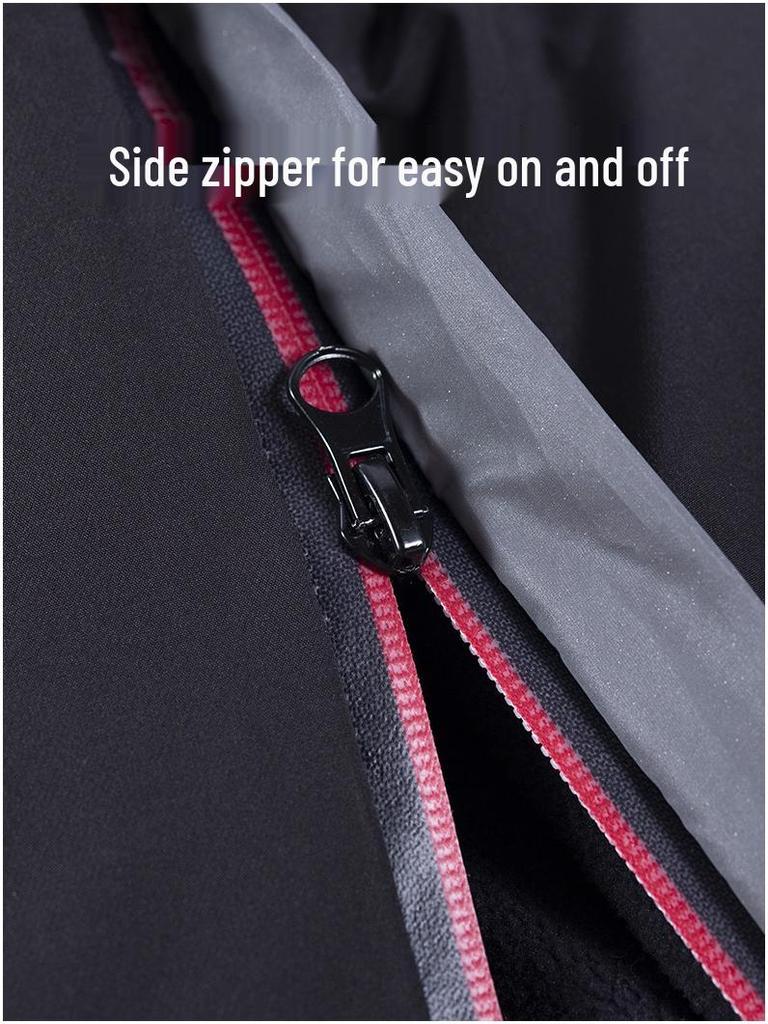 Herren Wasserdichte Winter Baumwollhose mit Doppelreißverschluss - Schnellverschluss, Lockere Passform, Plus Samt, Warm für Outdoor und Angeln.