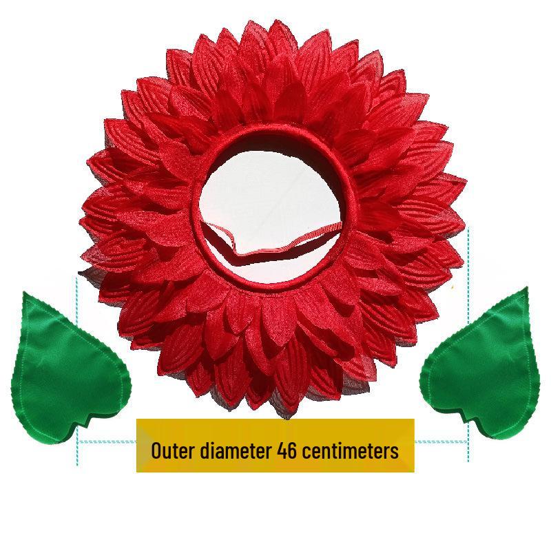 Children's Sunflower Headgear for Dance and Sports Events