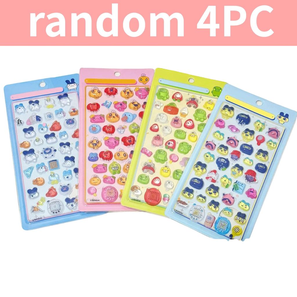 Tamagotchi 3D Stickers - Cute Cartoon Multi-color Decals Perfect for Kids DIY Decor and Lovely Craft Lovely Gifts for Children