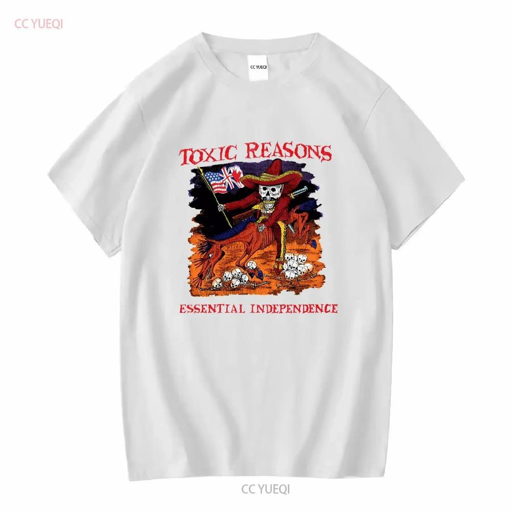 T Shirt Toxic Reasons Black Color Punk Colection Ready In S 2XL long or short sleeves vintage Washed Soft