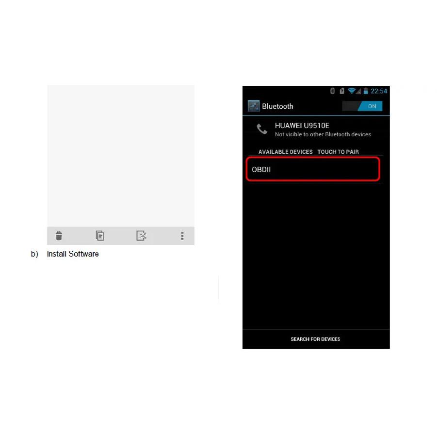 ELM327 Diagnostikadapter Super Mini ELM 327 BT För Android Torque OBDII Kodläsare OBD2 Bilskanner för Android/PC