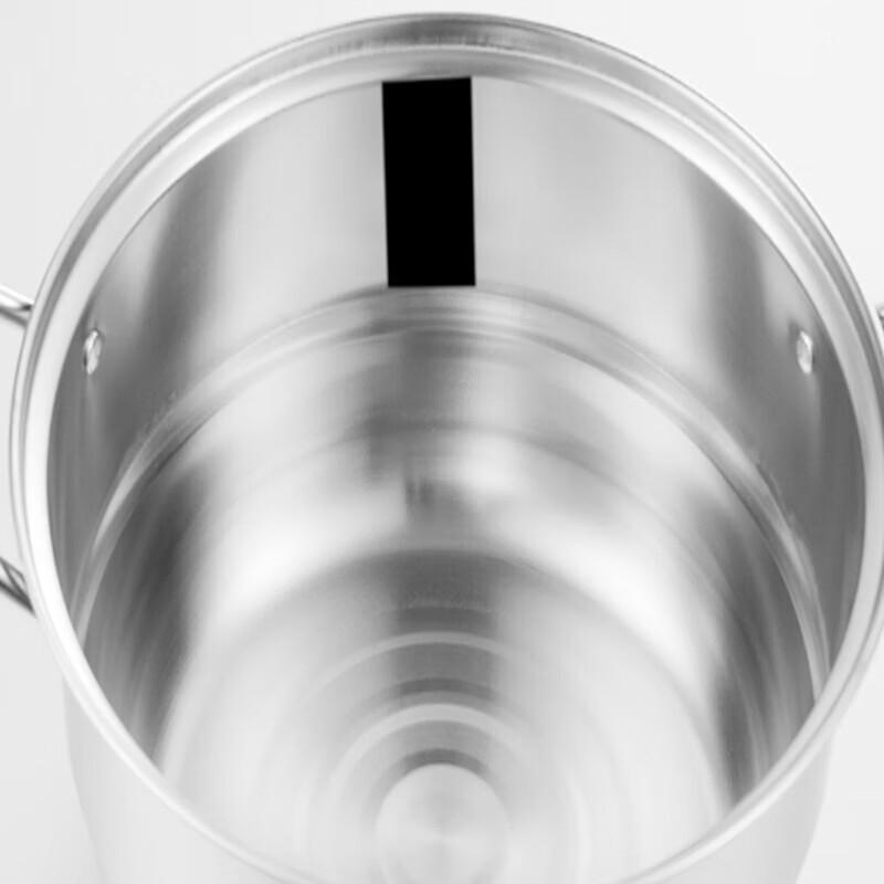 28 cm großer, zweiwandiger Dampfgarer aus Edelstahl