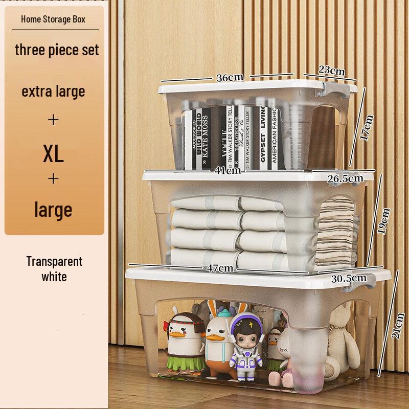 Miflame Transparent Storage Box Set