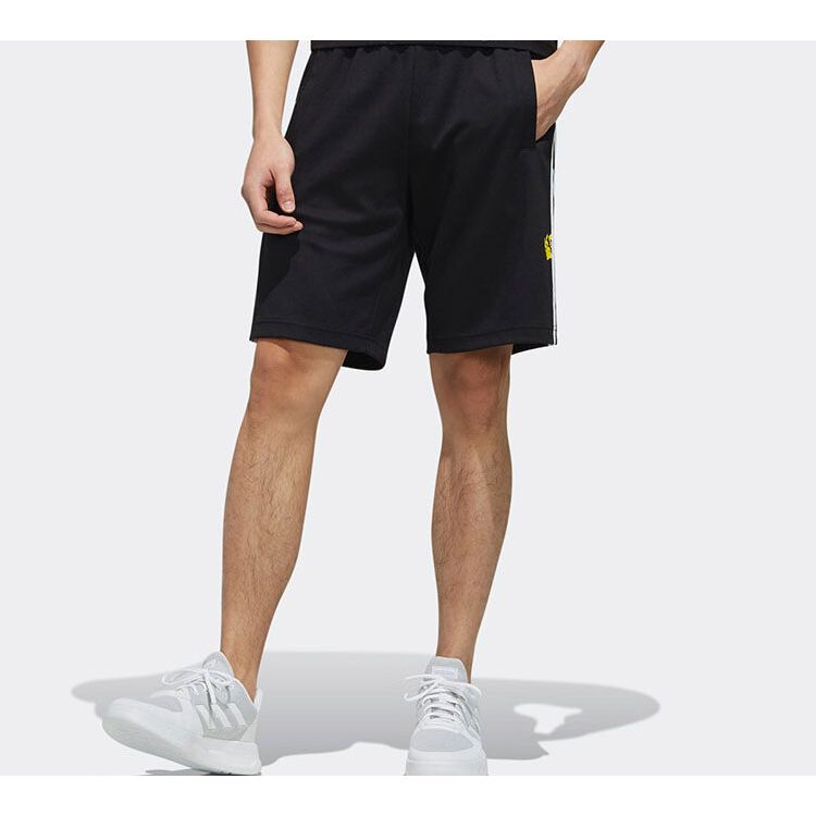 Adidas Neo Side Stripe Sport Shorts Men Bottoms Black FM0322