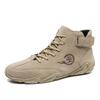 Winter Men's Boots Handmade Stitch Fall Trekking Men Ankle Boots with Fur Men Sneakers Warm Brown Leather Boots Botas De Hombre