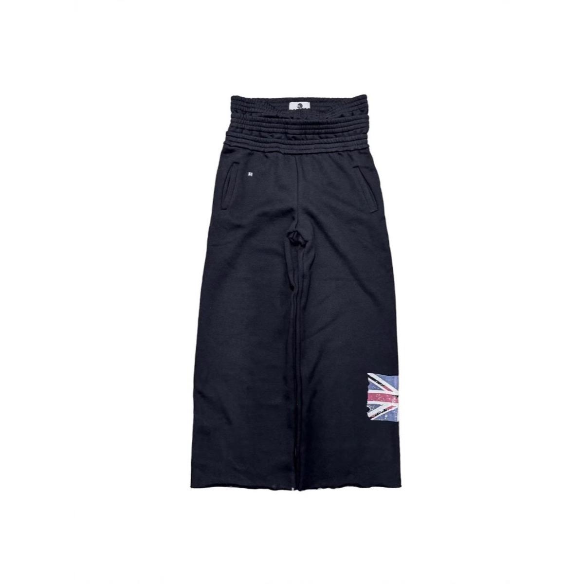 

DRIPX Trendy National Flag Printed Double-Headed Sweatpants For Men And Women Wasteland Style High Waist Wide-Leg Casual Trousers XXL чорний