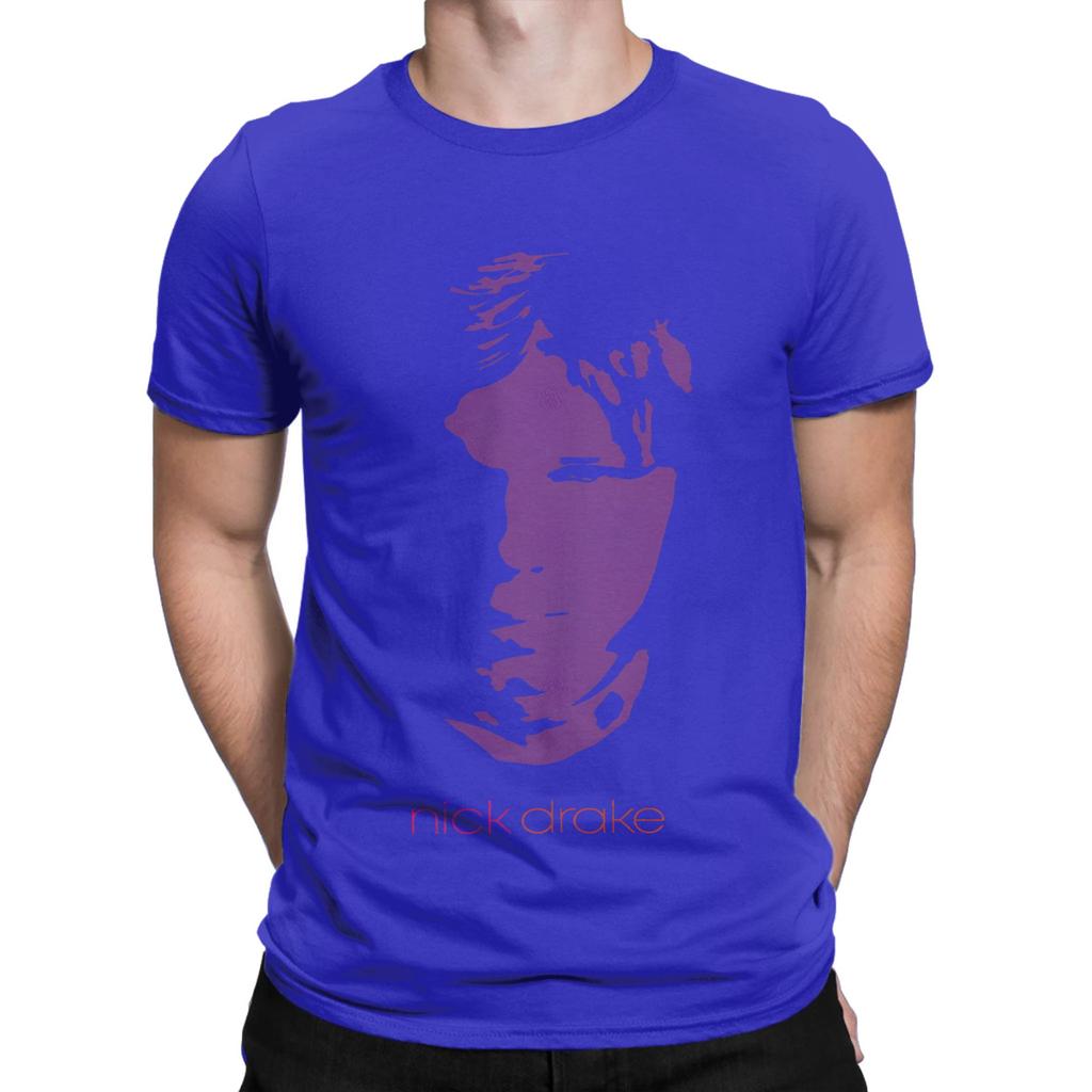Nick Drake T Shirts Unisexs Cotton Humorous Tshirts Crewneck Tees Short Sleeve Clothes Birthday Present