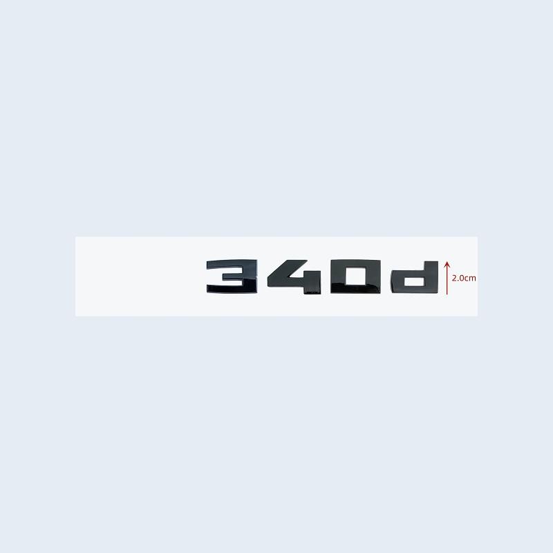 New Glossy Black 3D Letters Numbers M340d M240d M235d M140d M135d Emblem for BMW F30 F31 F35 F40 F46 G42 G20 Car Trunk Sticker