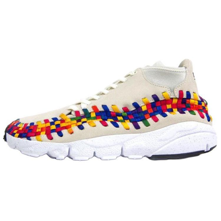 New Nike Air Footscape Woven Chukka Rainbow 525250-111