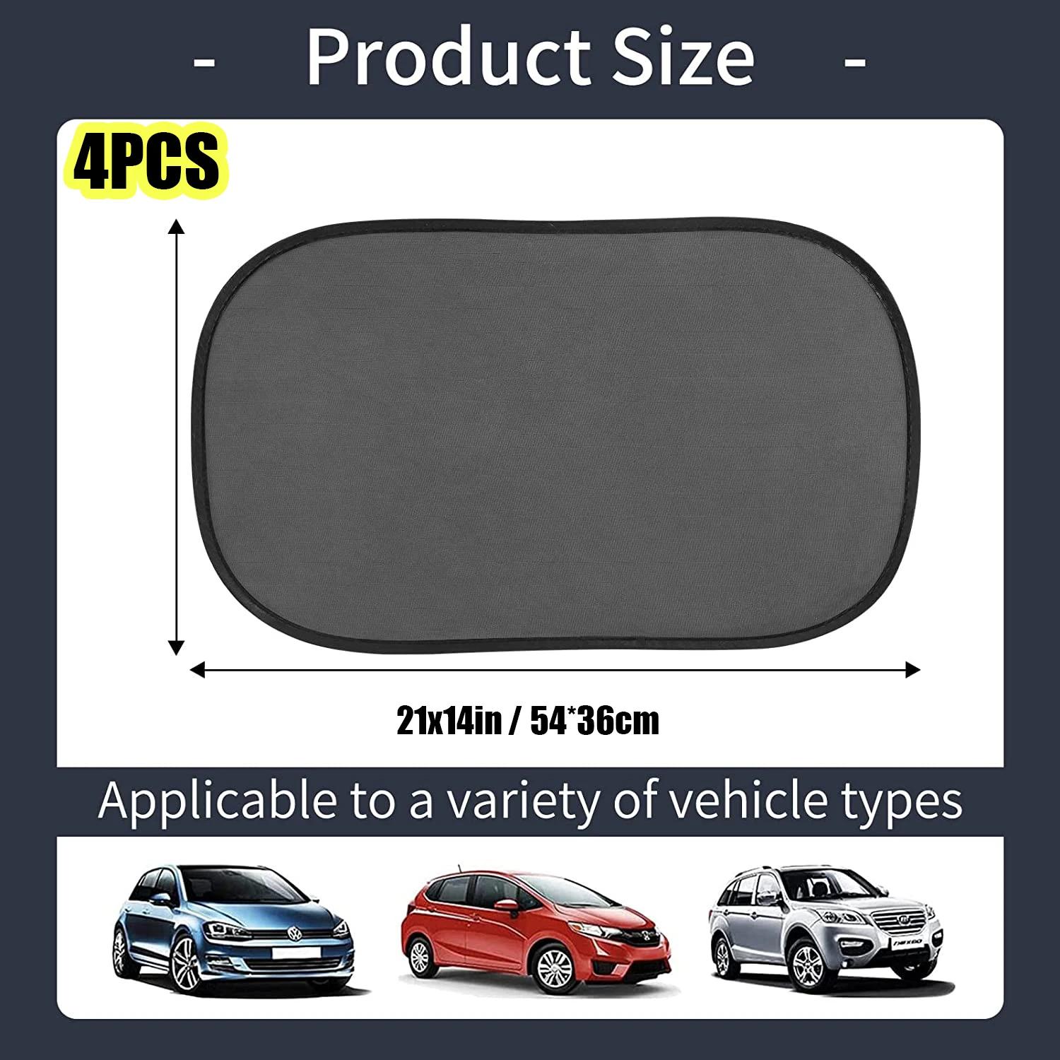 

4PCS Car Window Sunshade Cover Block for Kids Car Side Window Shade Cling Sunshades Sun Shade Cover Visor Shield Screen Hot