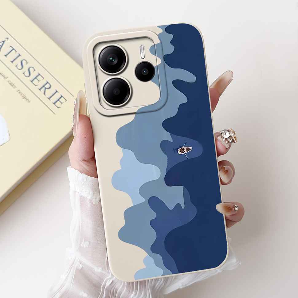 Luxury Rose Cover For Xiaomi Redmi Note 14 5G Case 6.67" Soft Slim Phone Case For Redmi Note 14 Note14 5G Capa Bags