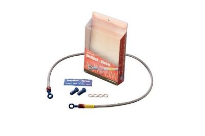 Zbuduj Linię NSF100 (06-09) 20517150 Przewód hamulcowy przedni, aluminiowy (Niebieski czerwony) Złączki, Przezroczysty Wąż Bezpośredni,