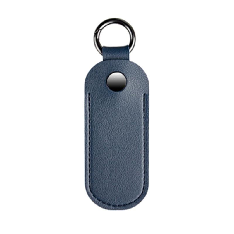 USB Flash Drive Holder Case Microfiber Leather Protective Cover With Metal Snap Closure