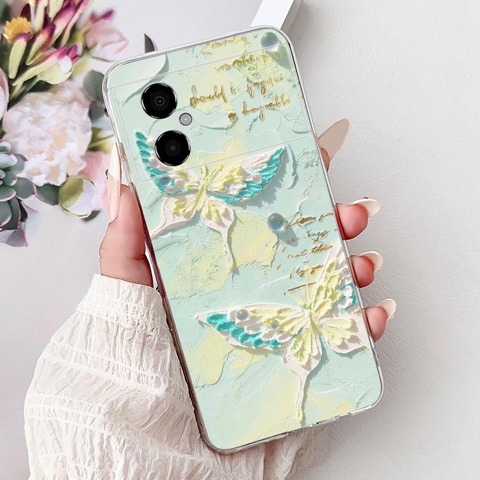 For Xiaomi Poco M4 5G Case New Luxury Painted Cover Liqiud Silicone Phone Case For Xiaomi Poco M4 Pro 4G PocoM4 Pro 5G Soft Bags