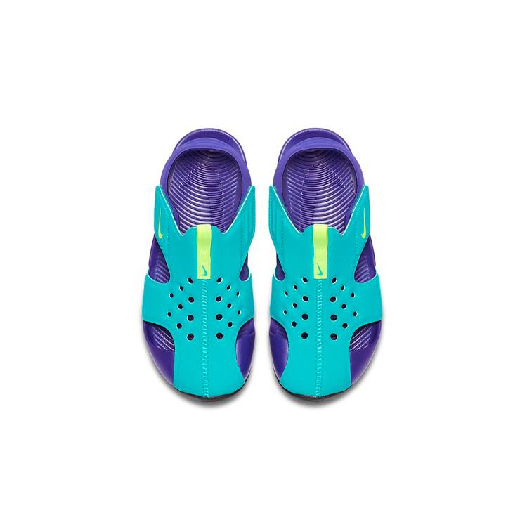 New Nike Sunray Protect 2 Children's Sandals Blue Purple Children Aged 3-7 Years Old 943826-303