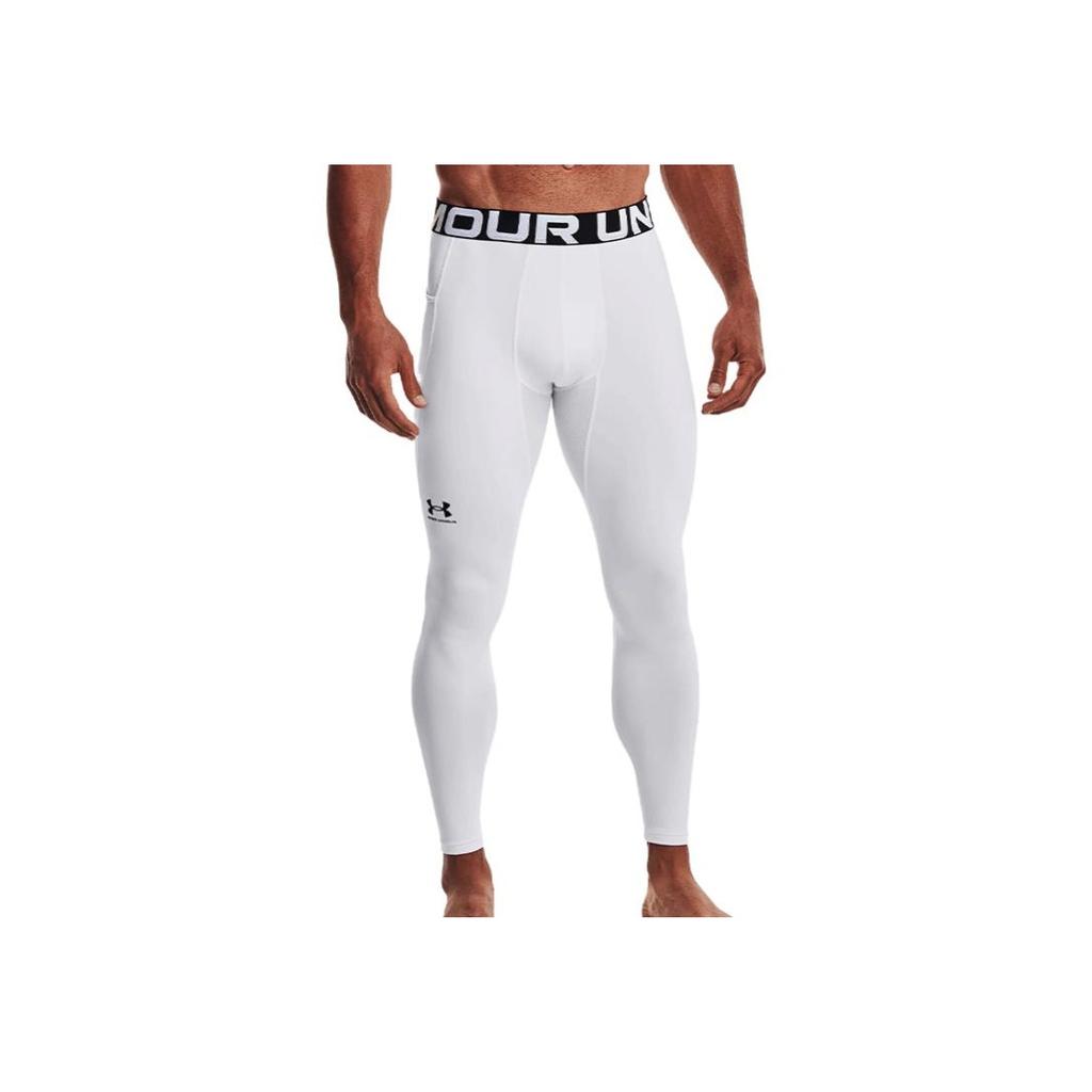 UA Casl Sports Tight Fitness Pants Men Bottoms White 1366075-100