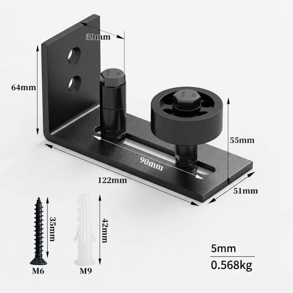 Adjustable Floor Guide Roller Carbon Steel Sliding Door Hardware Door Floor Guide For Barn Door
