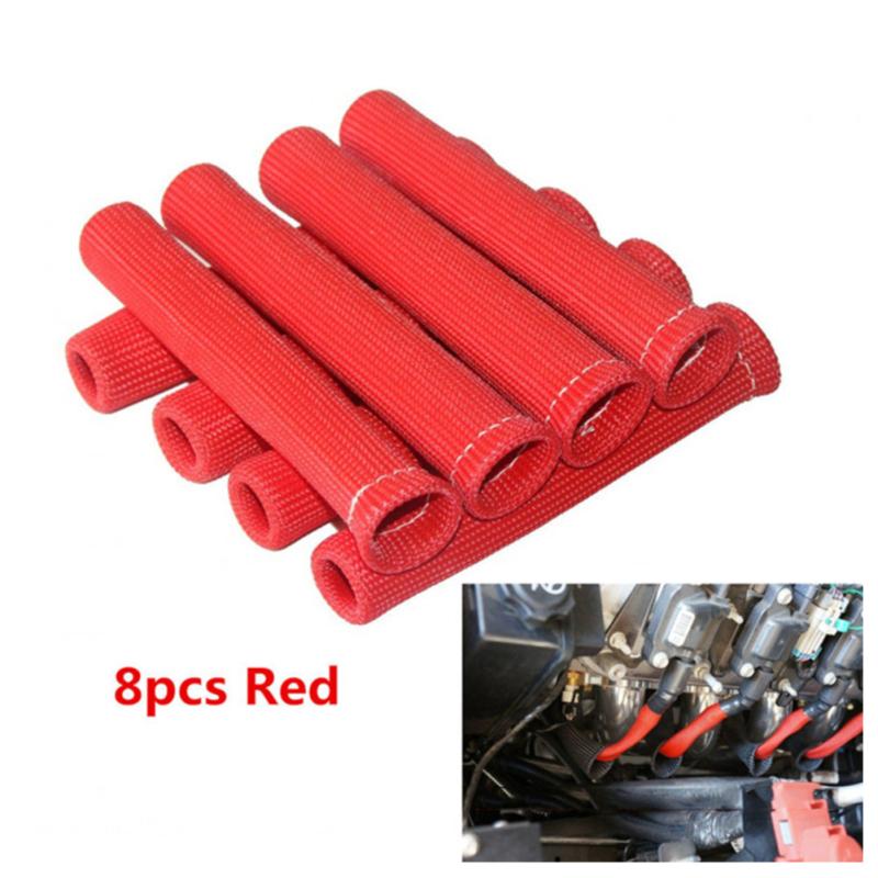 Buy 8PCS Spark Plug Wire Boots Heat Shield Protector Sleeve For GM
