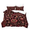Floral 3D Digital Printing Quilt Cover Sheet Three-Piece Bedding Kit Home Textile Pillowcase Mandala Flowers