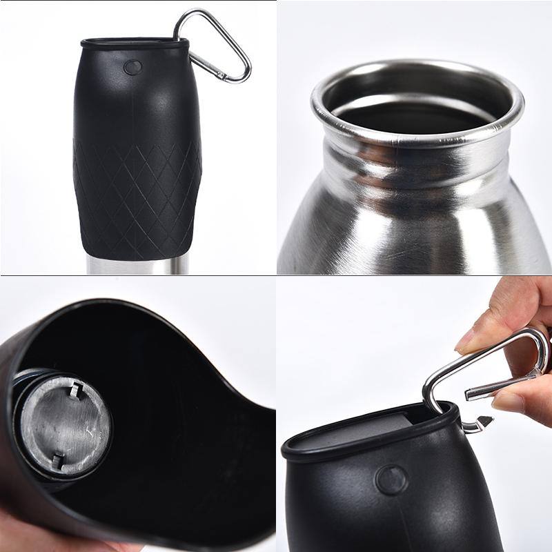 Pet Dog Water Bottle Portable Insulation Stainless Water Dispenser Travel Cat Outdoor Walking Drinking Fountain Small Large Dog
